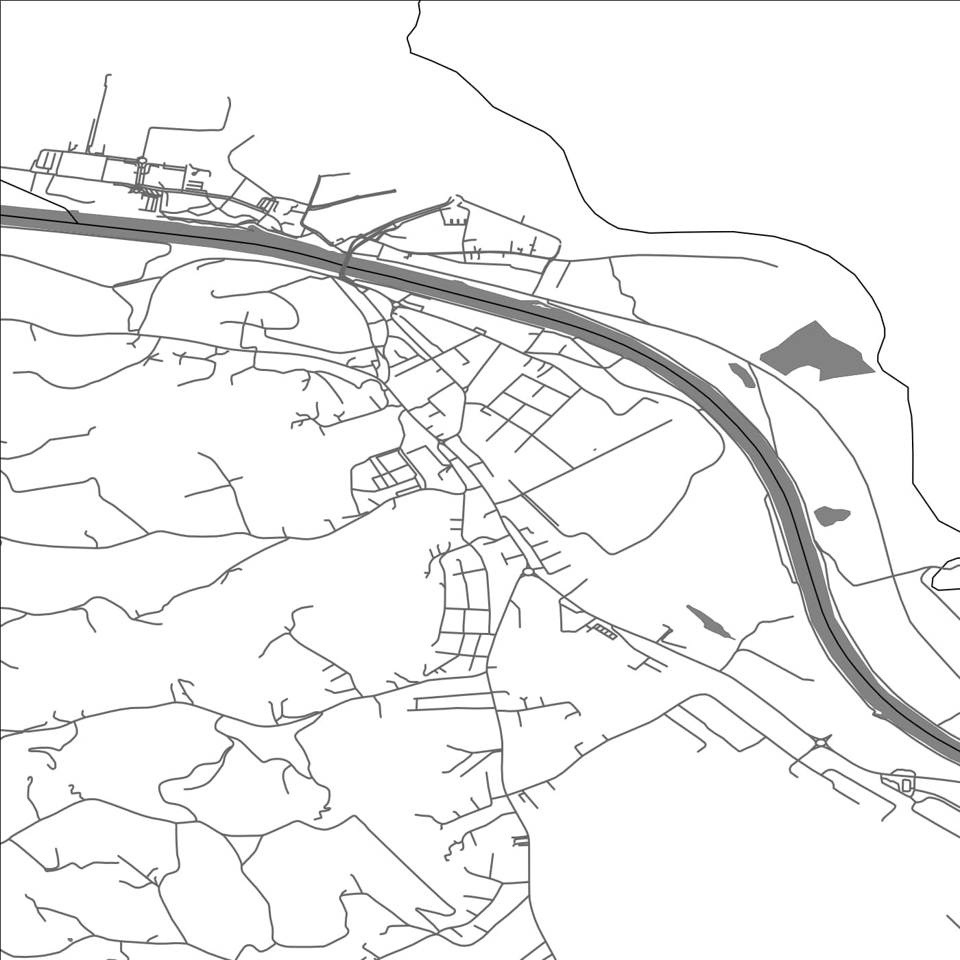 ROAD MAP OF GORNJA RADGONA, SLOVENIA BY MAPBAKES