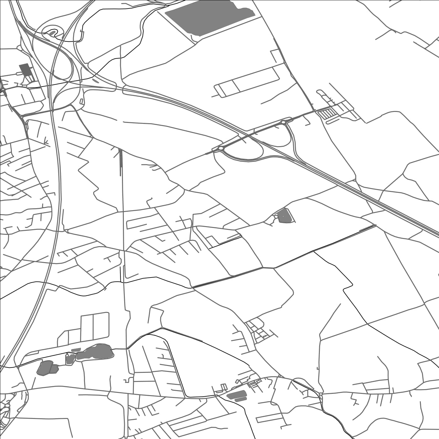 ROAD MAP OF HOTINJA VAS, SLOVENIA BY MAPBAKES