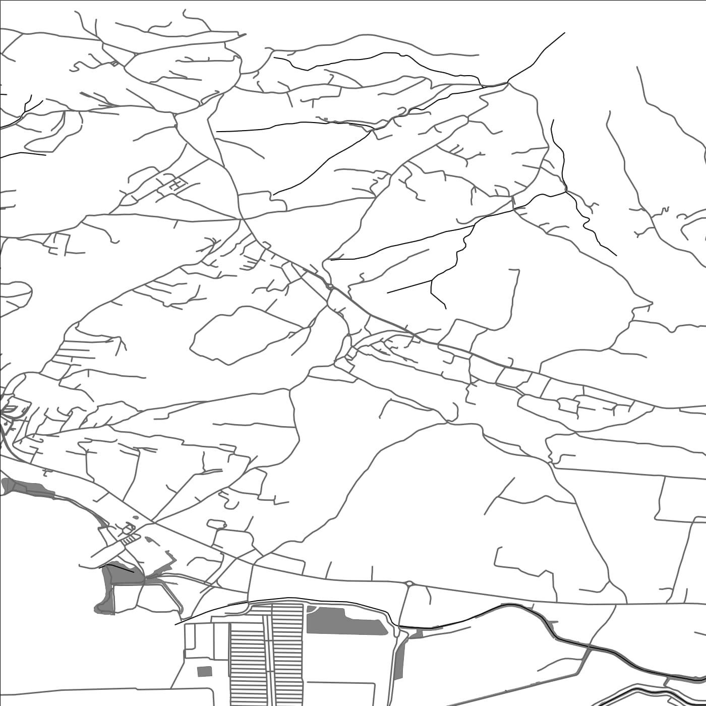 ROAD MAP OF HRVATINI, SLOVENIA BY MAPBAKES