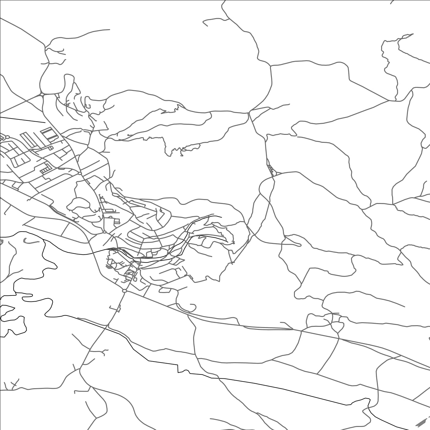 ROAD MAP OF ILIRSKA BISTRICA, SLOVENIA BY MAPBAKES