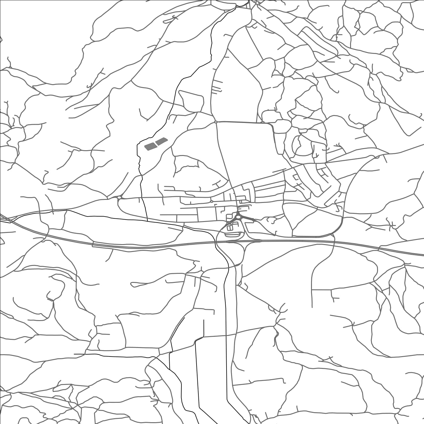 ROAD MAP OF IVANČNA GORICA, SLOVENIA BY MAPBAKES