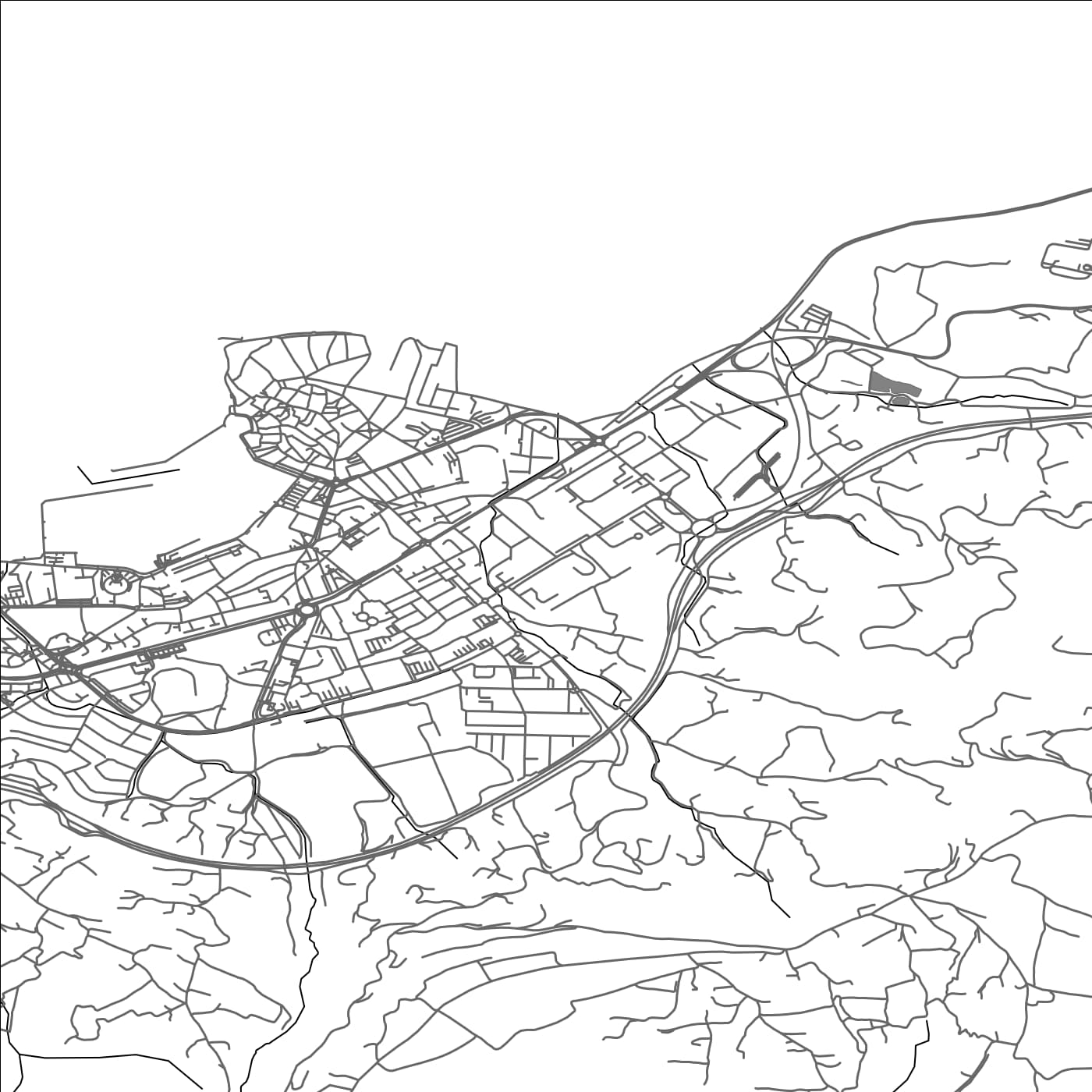 ROAD MAP OF IZOLA, SLOVENIA BY MAPBAKES