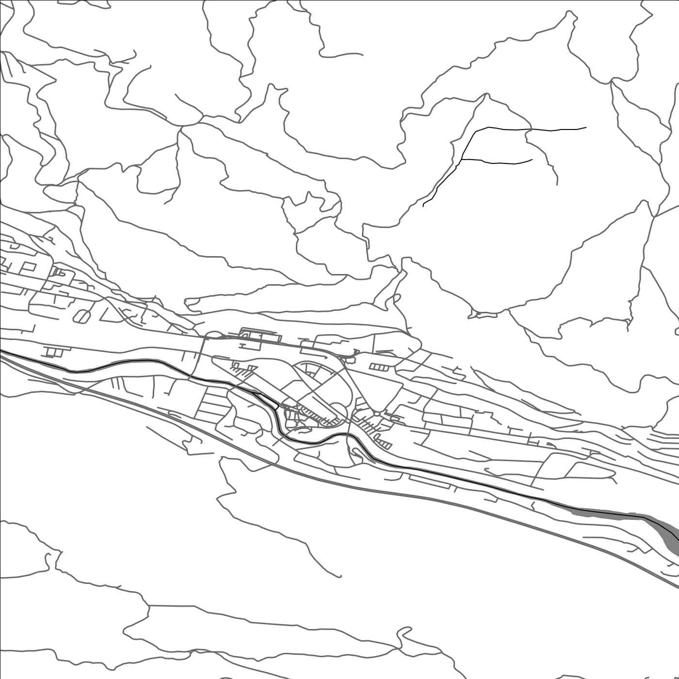 ROAD MAP OF JESENICE, SLOVENIA BY MAPBAKES