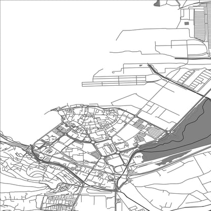 ROAD MAP OF KOPER, SLOVENIA BY MAPBAKES