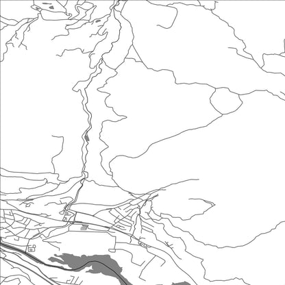 ROAD MAP OF KOROŠKA-BELA, SLOVENIA BY MAPBAKES