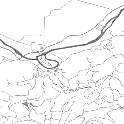 ROAD MAP OF KOSTANJEVICA NA KRKI, SLOVENIA BY MAPBAKES