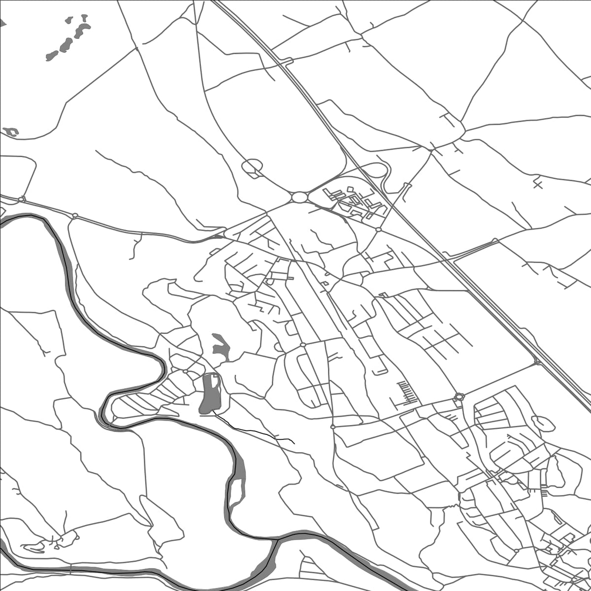 ROAD MAP OF LESCE, SLOVENIA BY MAPBAKES