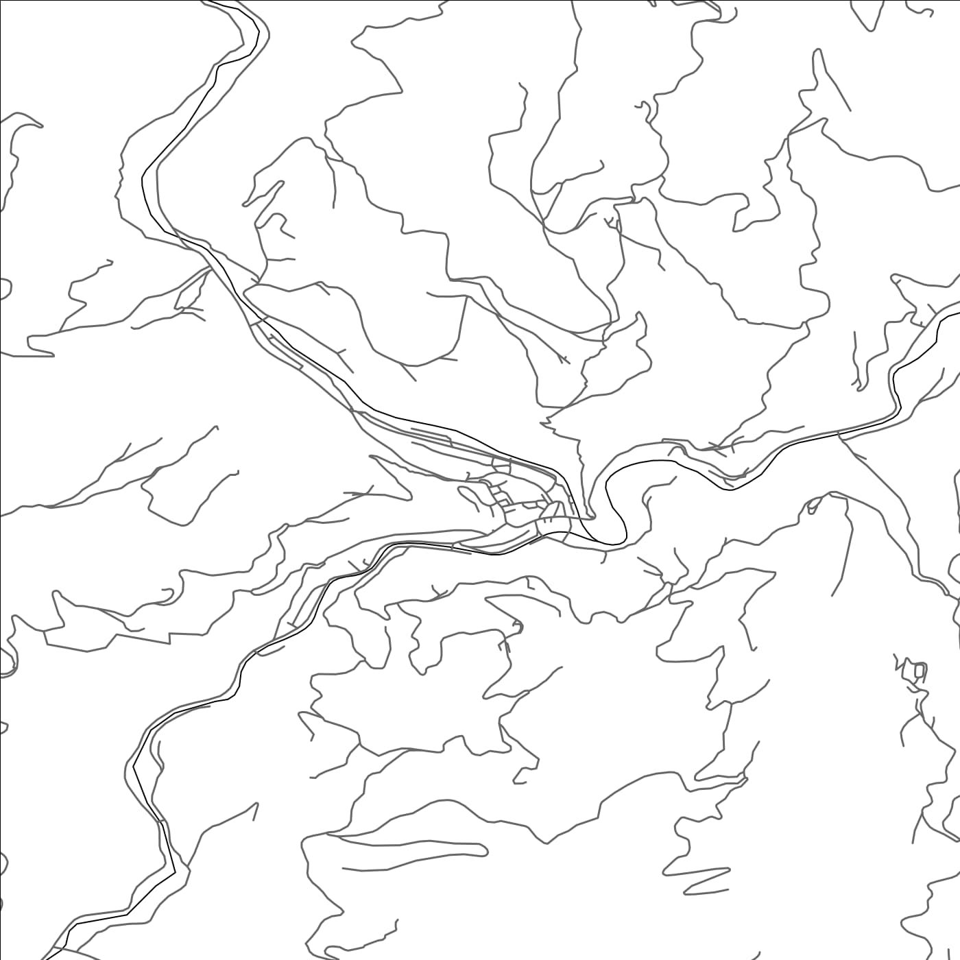 ROAD MAP OF LUČE, SLOVENIA BY MAPBAKES