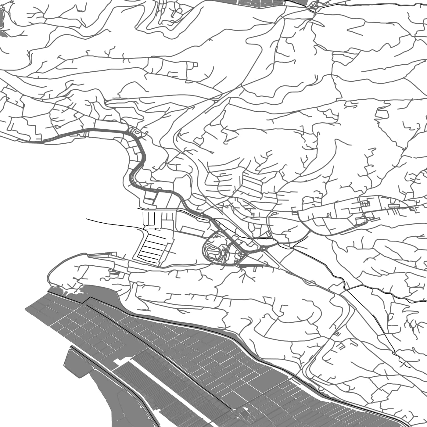 ROAD MAP OF LUCIJA, SLOVENIA BY MAPBAKES