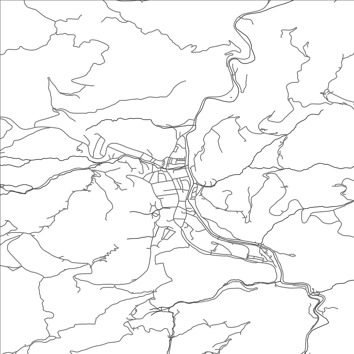 ROAD MAP OF MEŽICA, SLOVENIA BY MAPBAKES