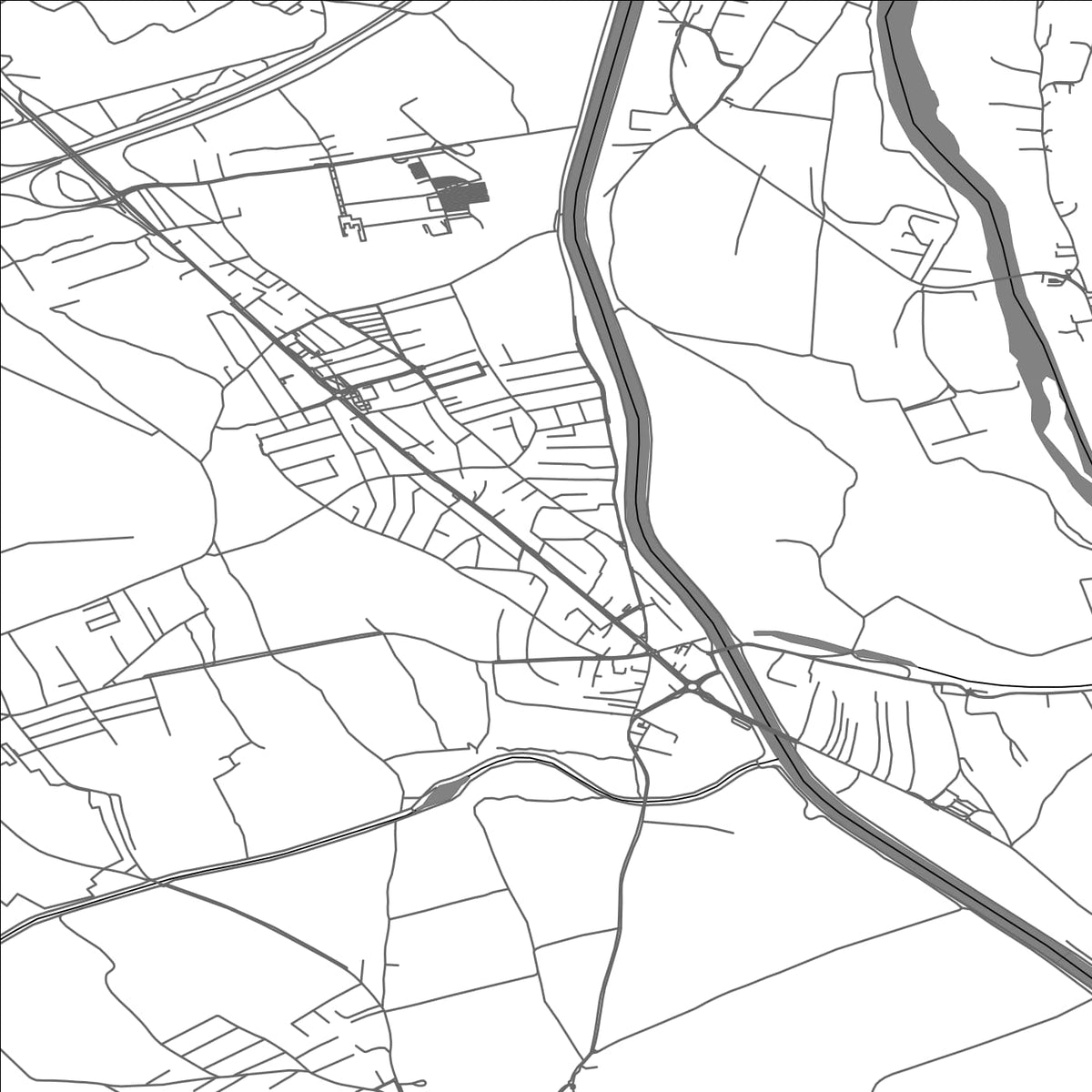 ROAD MAP OF MIKLAVŽ NA DRAVSKEM POLJU, SLOVENIA BY MAPBAKES
