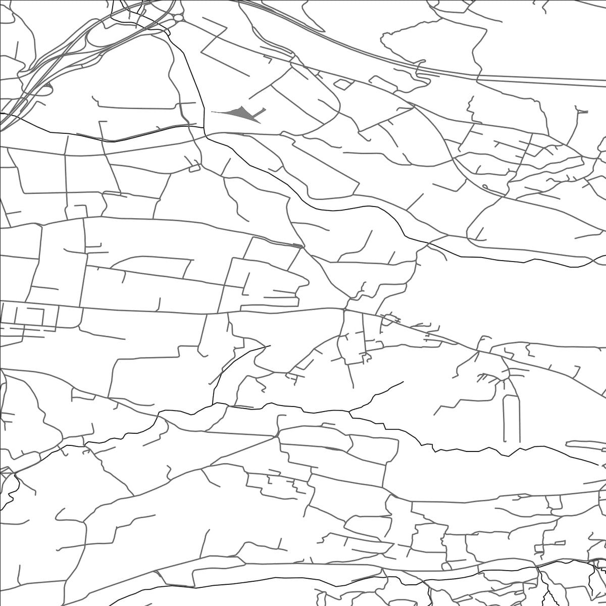 ROAD MAP OF POBEGI, SLOVENIA BY MAPBAKES