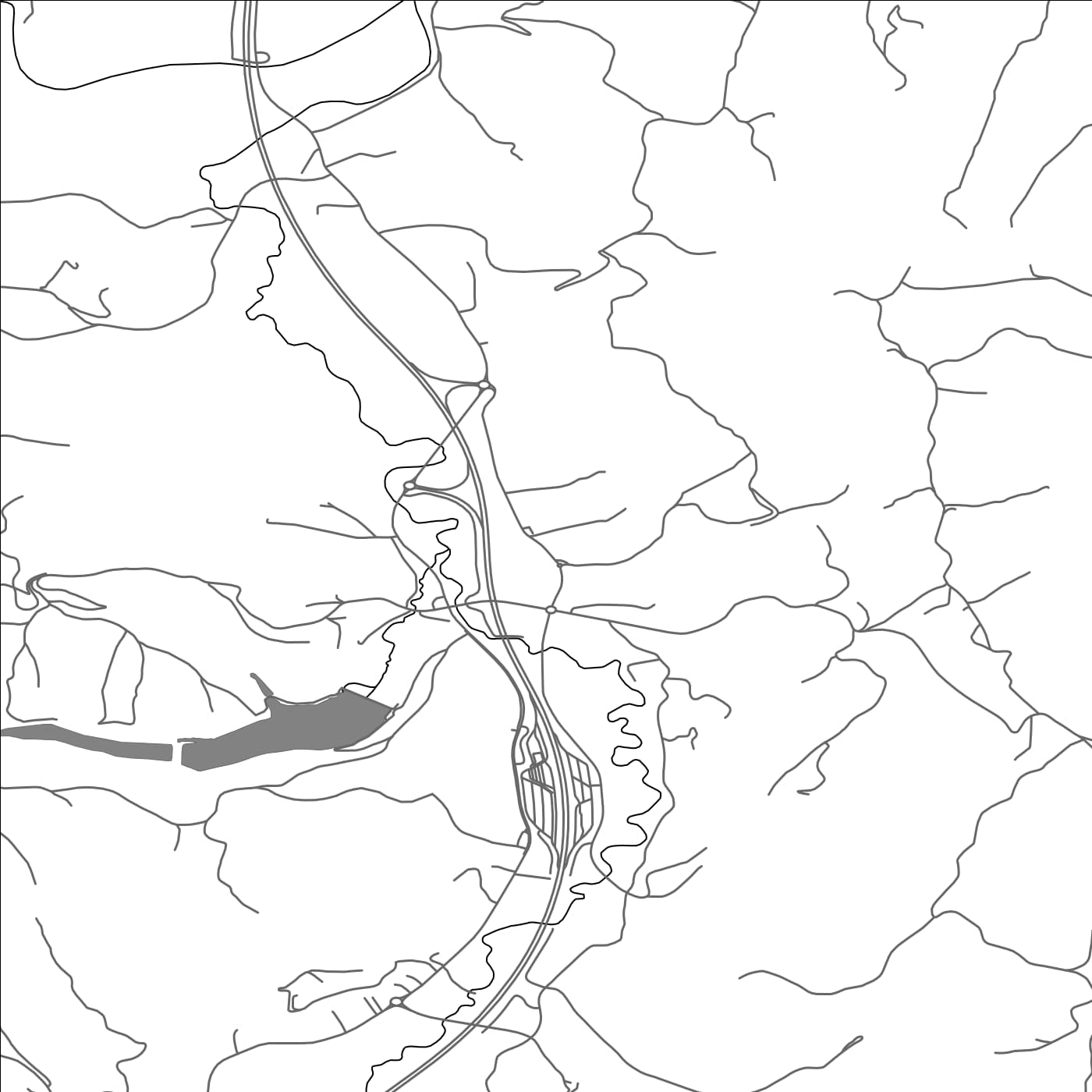 ROAD MAP OF PODLEHNIK, SLOVENIA BY MAPBAKES