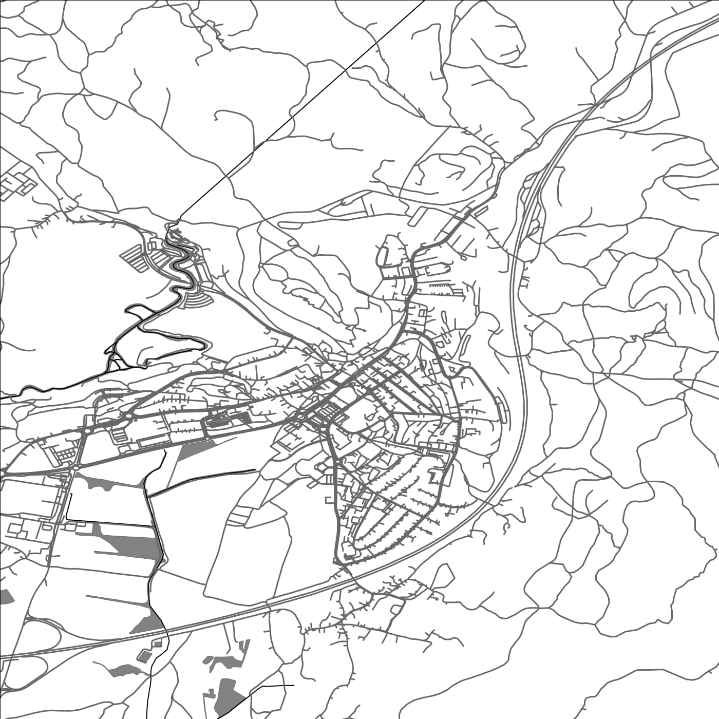 ROAD MAP OF POSTOJNA, SLOVENIA BY MAPBAKES