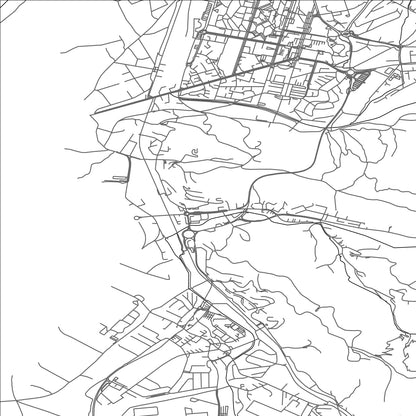 ROAD MAP OF ROŽNA DOLINA, SLOVENIA BY MAPBAKES