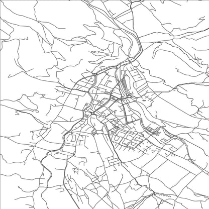 ROAD MAP OF SLOVENJ GRADEC, SLOVENIA BY MAPBAKES