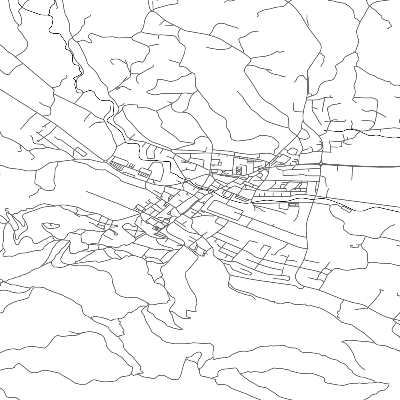 ROAD MAP OF SLOVENSKE KONJICE, SLOVENIA BY MAPBAKES