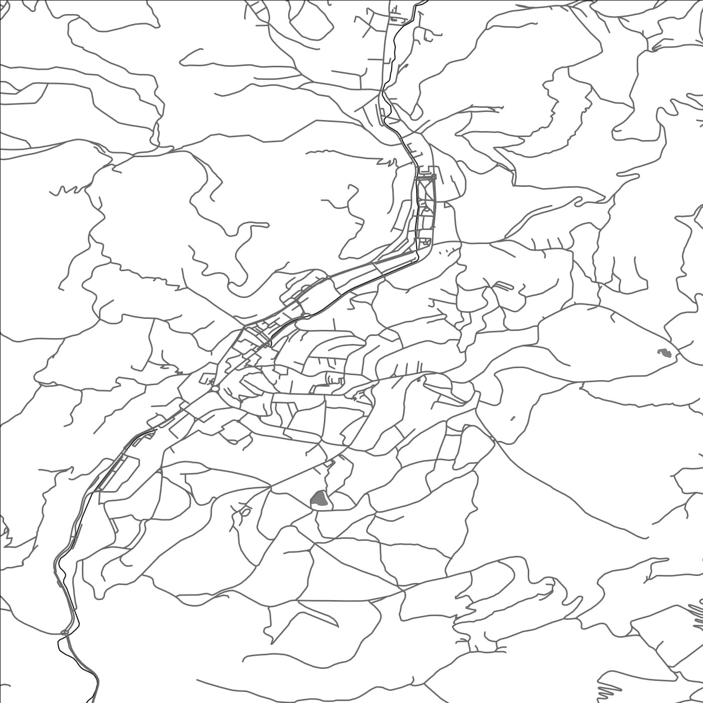 ROAD MAP OF TRBOVLJE, SLOVENIA BY MAPBAKES