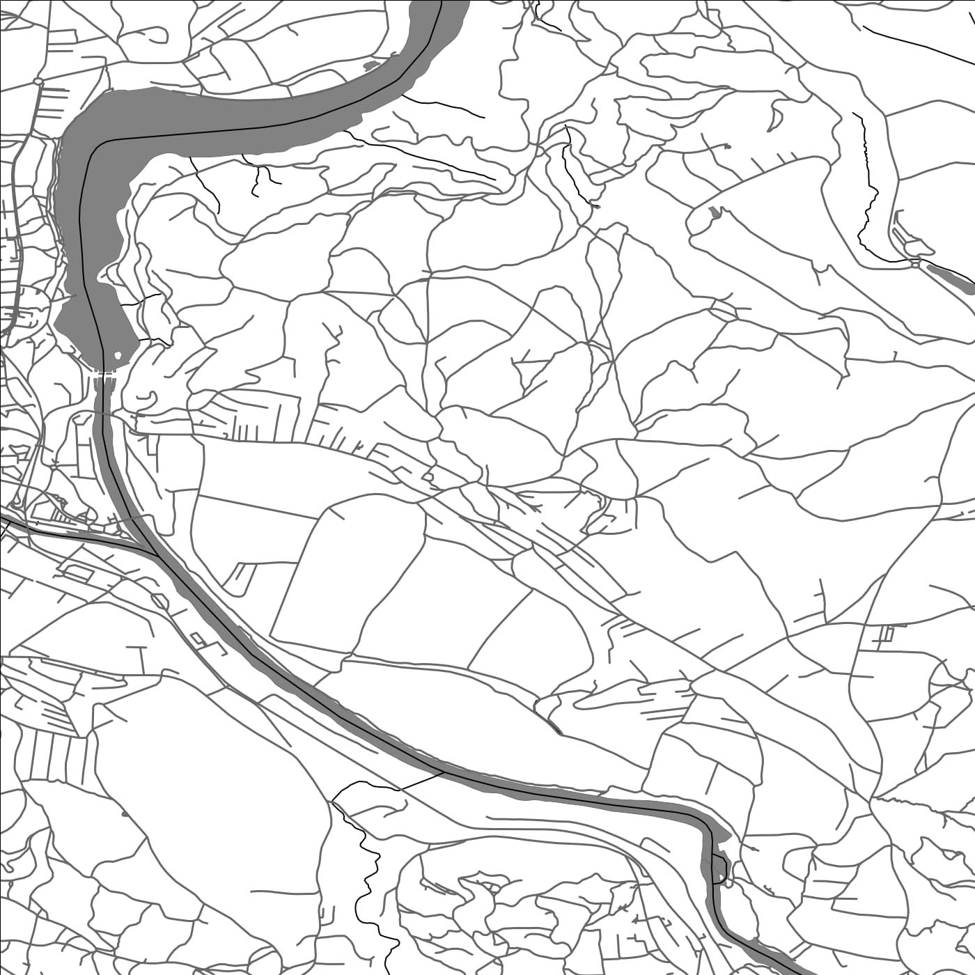 ROAD MAP OF ZGORNJE PIRNIČE, SLOVENIA BY MAPBAKES