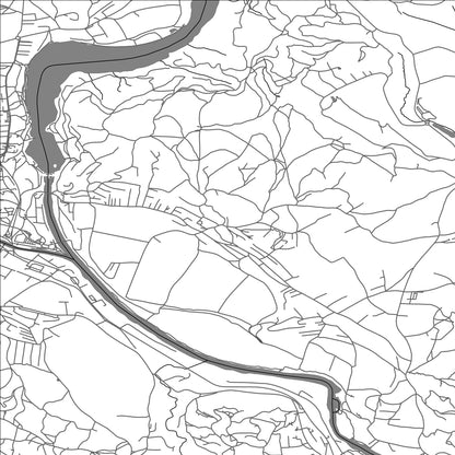 ROAD MAP OF ZGORNJE PIRNIČE, SLOVENIA BY MAPBAKES