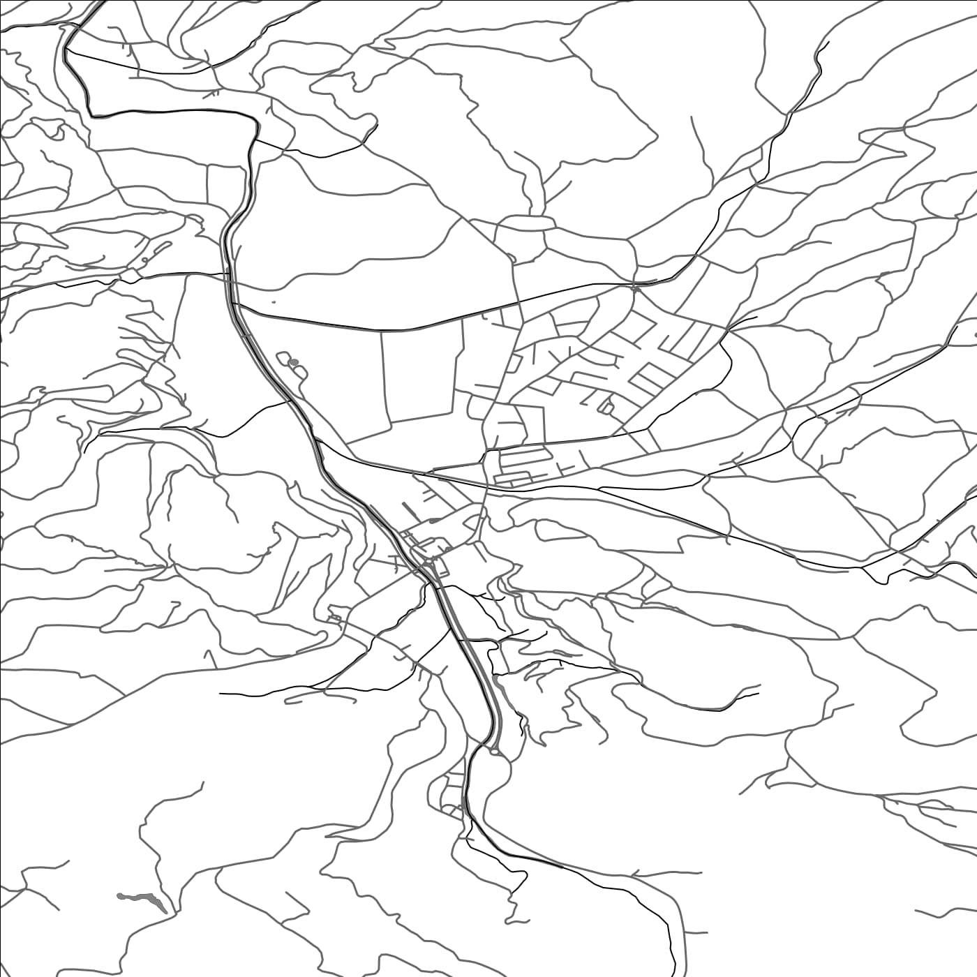 ROAD MAP OF ŽIRI, SLOVENIA BY MAPBAKES