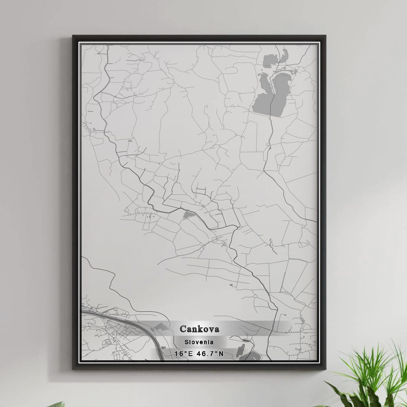 ROAD MAP OF CANKOVA, SLOVENIA BY MAPBAKES