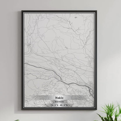 ROAD MAP OF NAKLO, SLOVENIA BY MAPBAKES