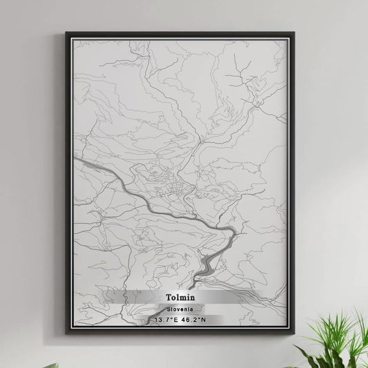 ROAD MAP OF TOLMIN, SLOVENIA BY MAPBAKES