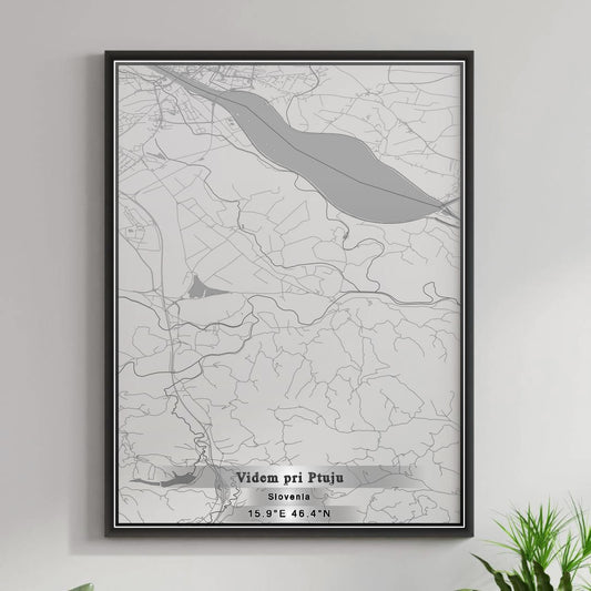 ROAD MAP OF VIDEM PRI PTUJU, SLOVENIA BY MAPBAKES