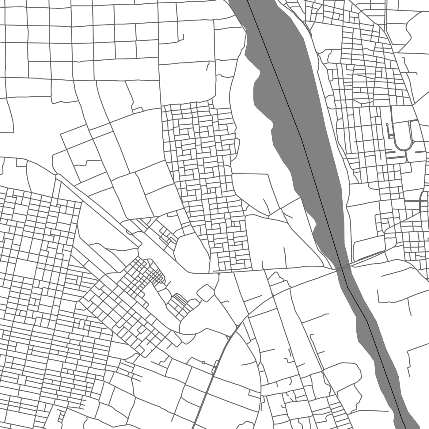 ROAD MAP OF KASSALA, SUDAN BY MAPBAKES