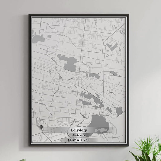 ROAD MAP OF LELYDORP, SURINAME BY MAPBAKES