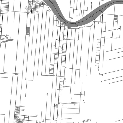 ROAD MAP OF ALKMAAR, SURINAME BY MAPBAKES
