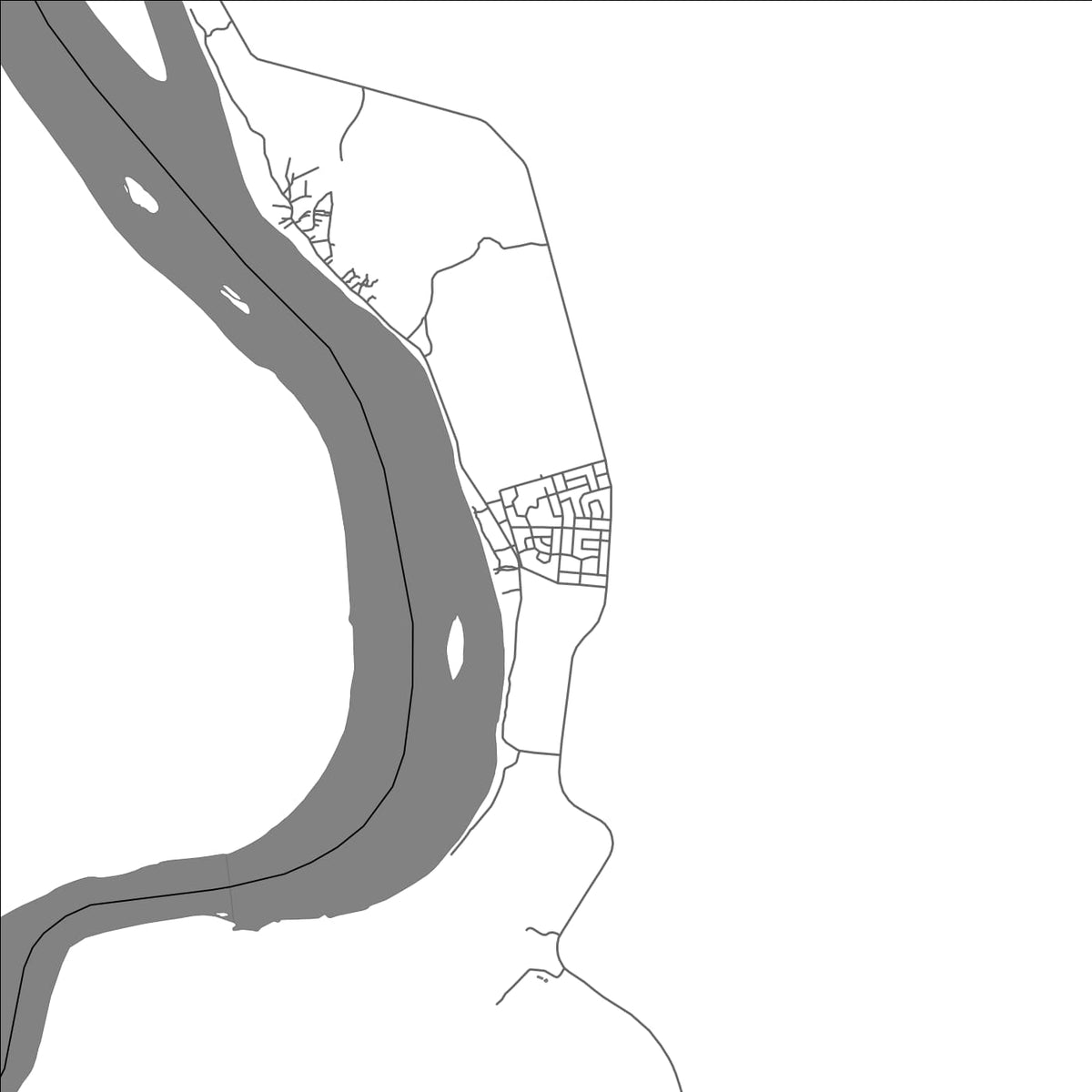 ROAD MAP OF APPERA, SURINAME BY MAPBAKES