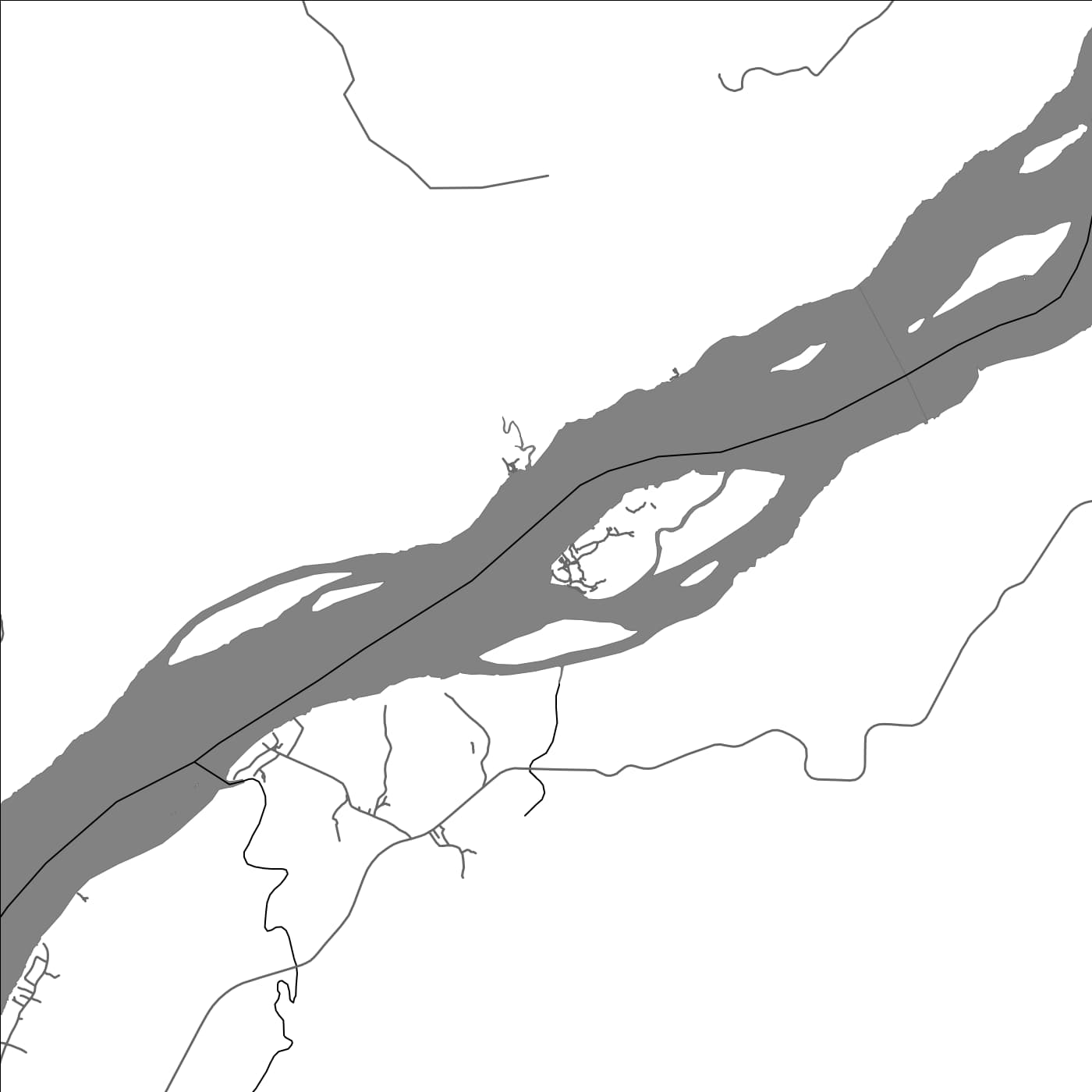 ROAD MAP OF BASTIENKONDRE, SURINAME BY MAPBAKES