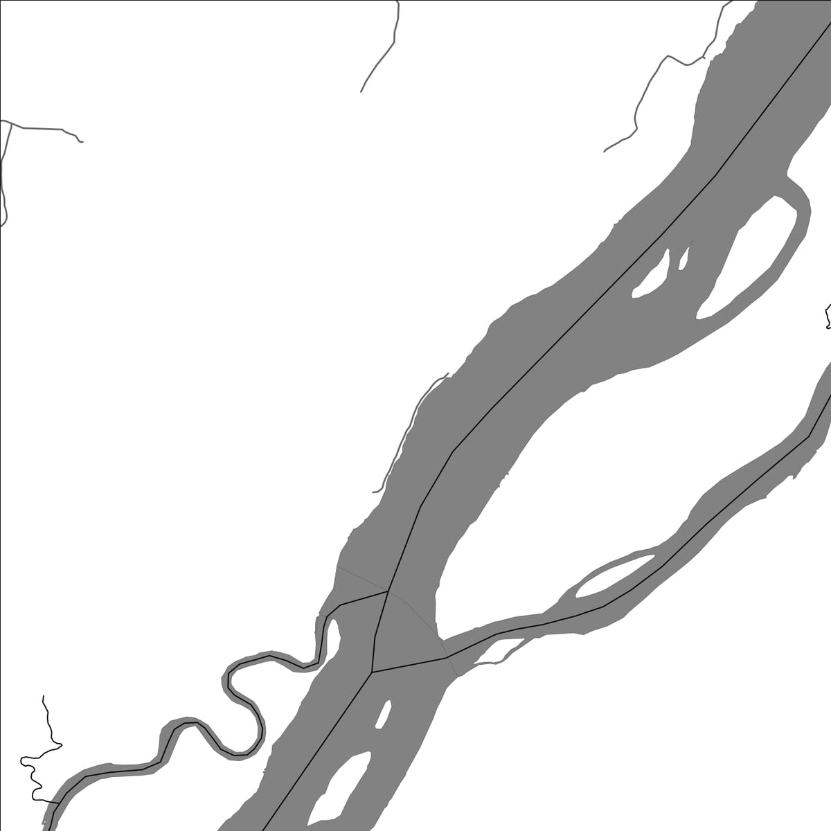 ROAD MAP OF BIGISTON, SURINAME BY MAPBAKES