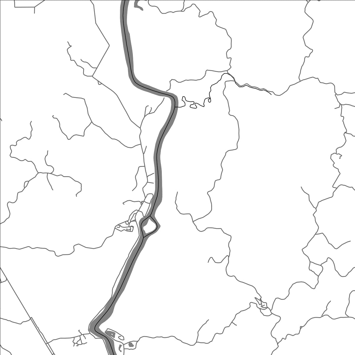 ROAD MAP OF BROKOPONDO, SURINAME BY MAPBAKES