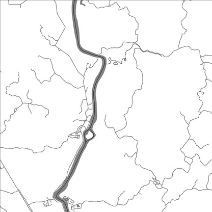 ROAD MAP OF BROKOPONDO, SURINAME BY MAPBAKES