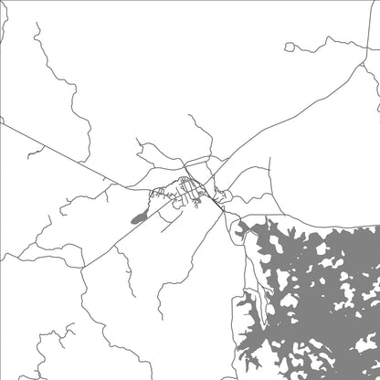 ROAD MAP OF BROWNSWEG, SURINAME BY MAPBAKES