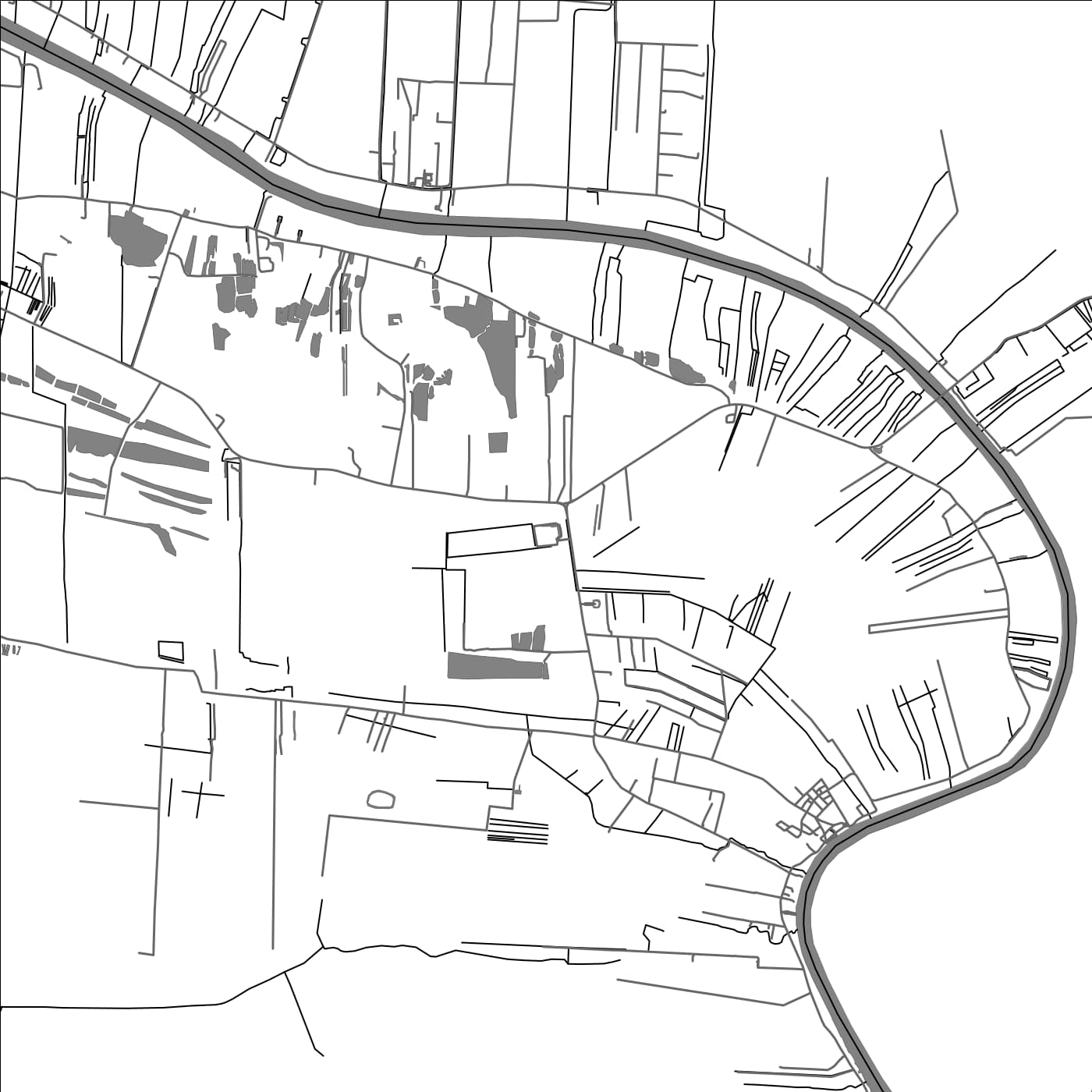 ROAD MAP OF DAMPOENTOENG, SURINAME BY MAPBAKES