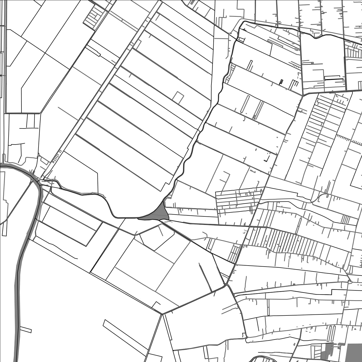 ROAD MAP OF DORPSGEMEENTE, SURINAME BY MAPBAKES