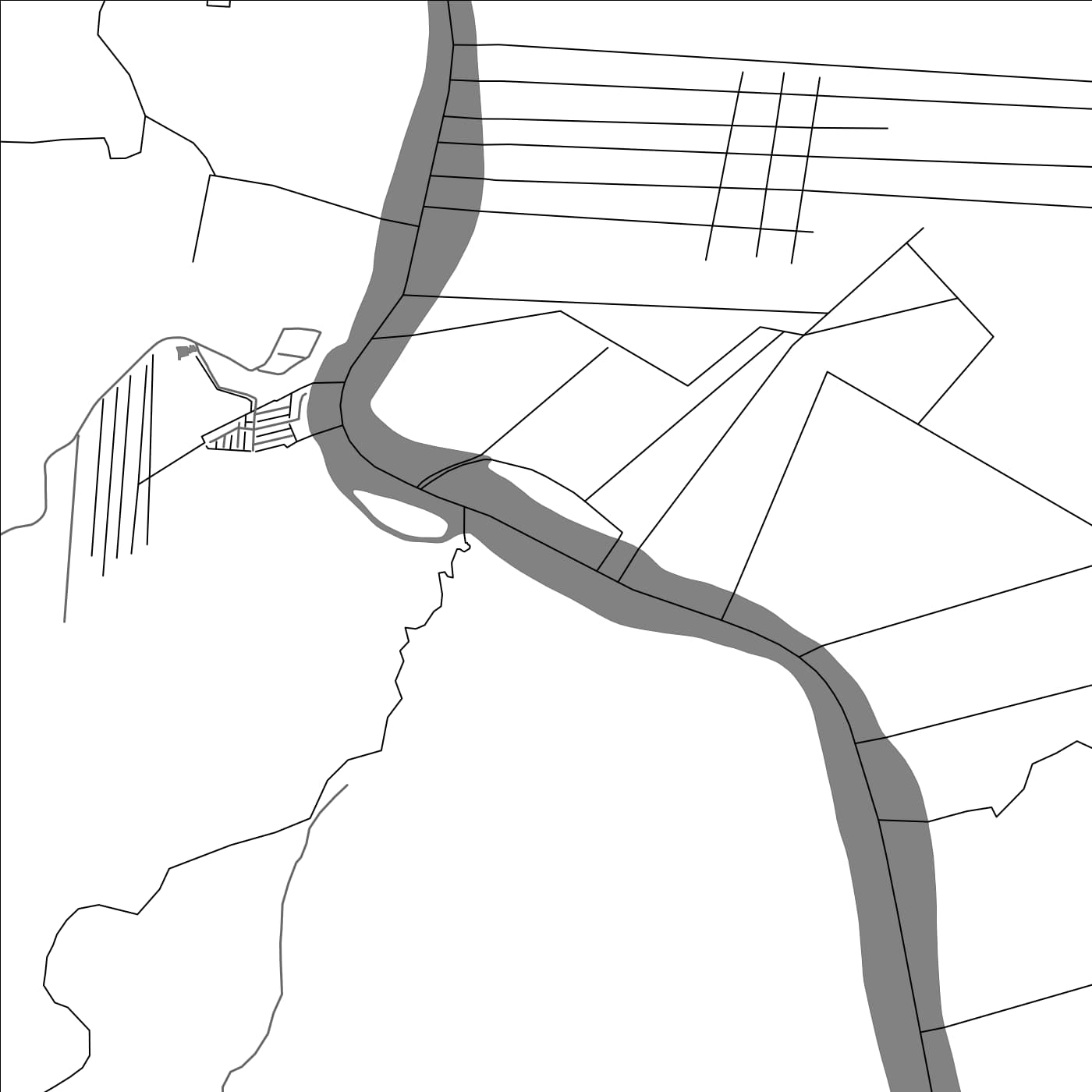 ROAD MAP OF ESTERSLUST, SURINAME BY MAPBAKES