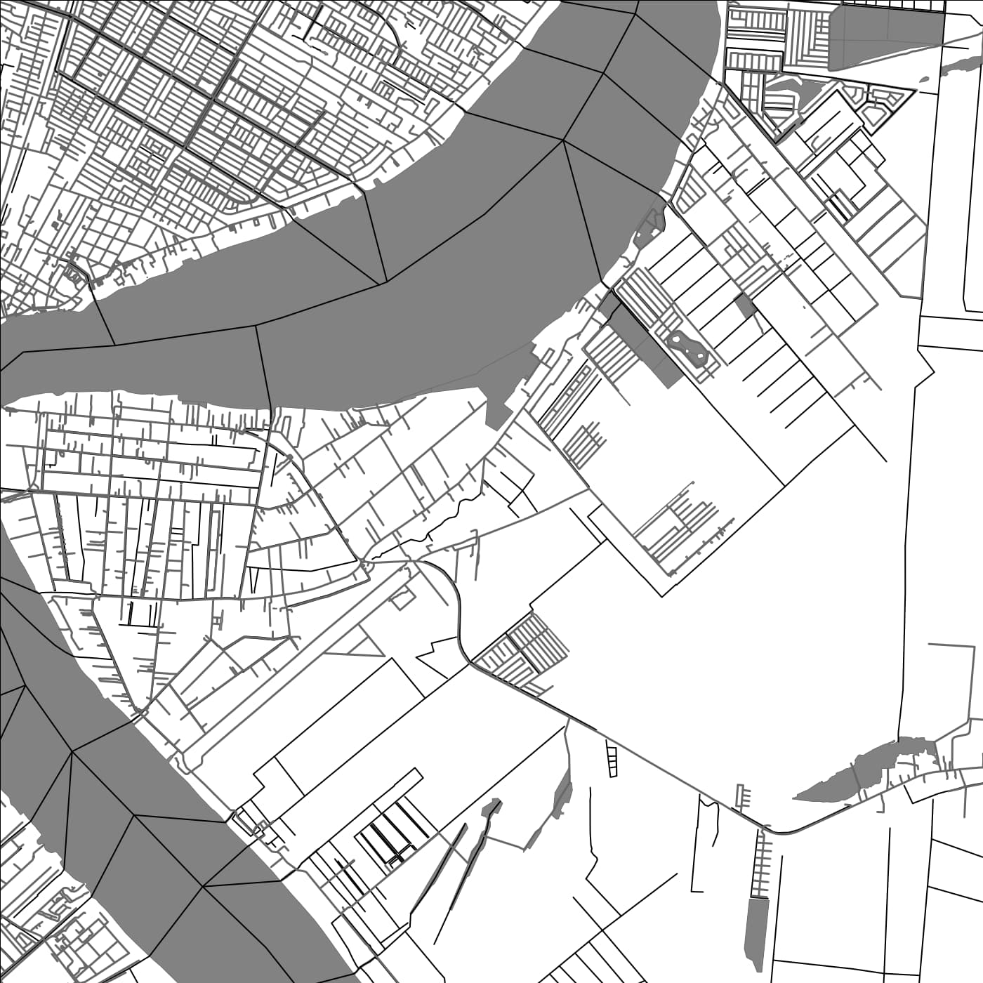 ROAD MAP OF JAGTLUST, SURINAME BY MAPBAKES