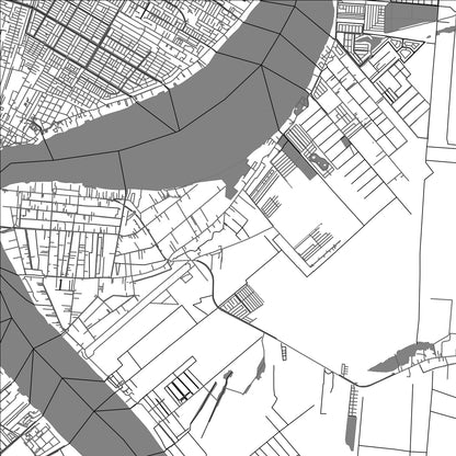 ROAD MAP OF JAGTLUST, SURINAME BY MAPBAKES