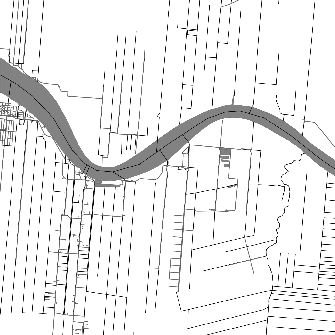 ROAD MAP OF KATWIJK, SURINAME BY MAPBAKES