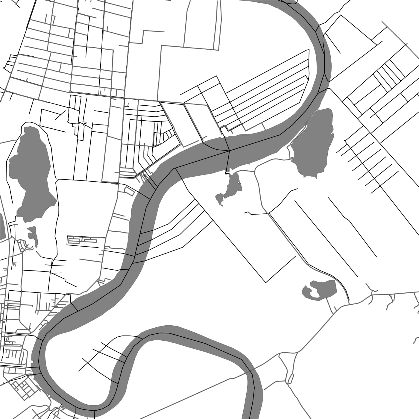 ROAD MAP OF KL CHATILLON, SURINAME BY MAPBAKES