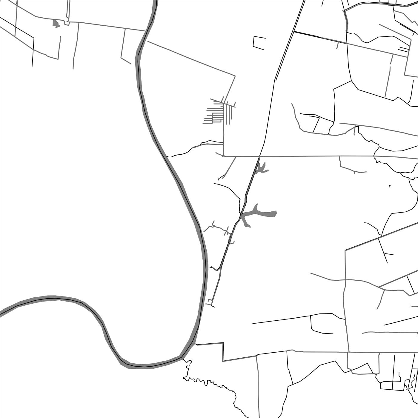 ROAD MAP OF KL POIKA, SURINAME BY MAPBAKES