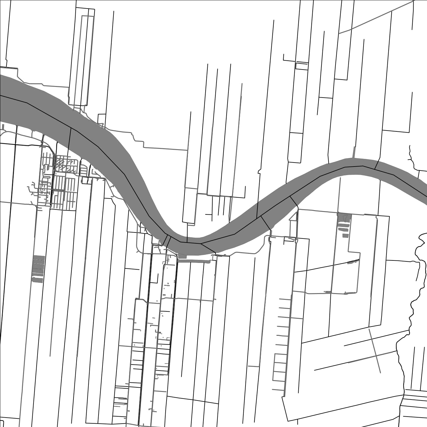 ROAD MAP OF KRONENBURG, SURINAME BY MAPBAKES