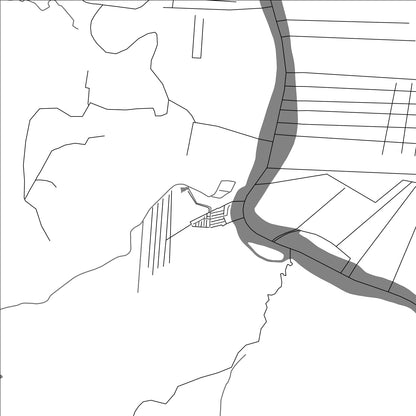 ROAD MAP OF LA SIMPLICITÉ, SURINAME BY MAPBAKES