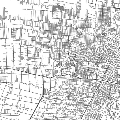 ROAD MAP OF LANDSBOERDERIJ, SURINAME BY MAPBAKES