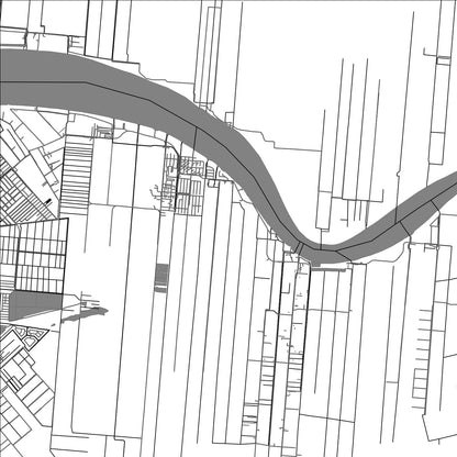 ROAD MAP OF LELIËNDAAL, SURINAME BY MAPBAKES